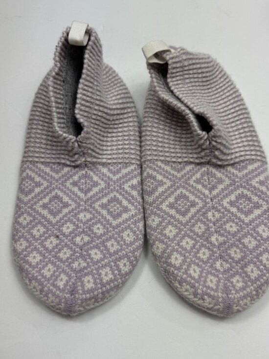 Bombas Shoes - Bombas Womens Griipper Slippers Sz M Lavender Fair Isle Fleece Lined